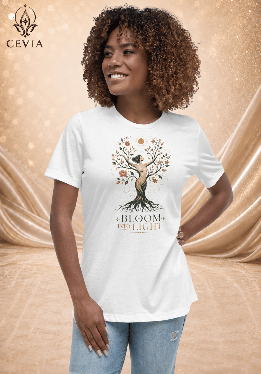 The Radiant Bloom Graphic Tee