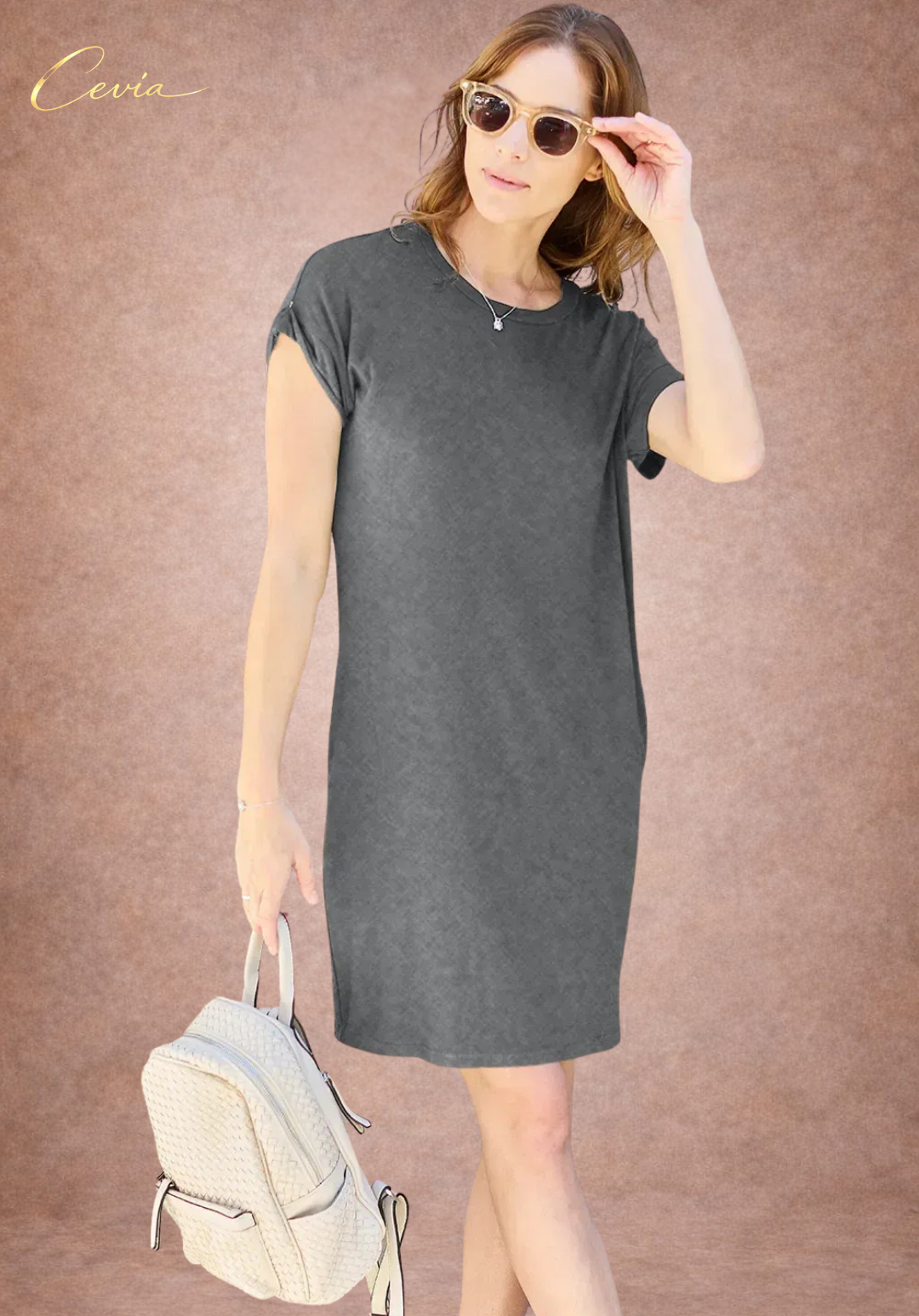 The Amara Relaxed T-Shirt Dress