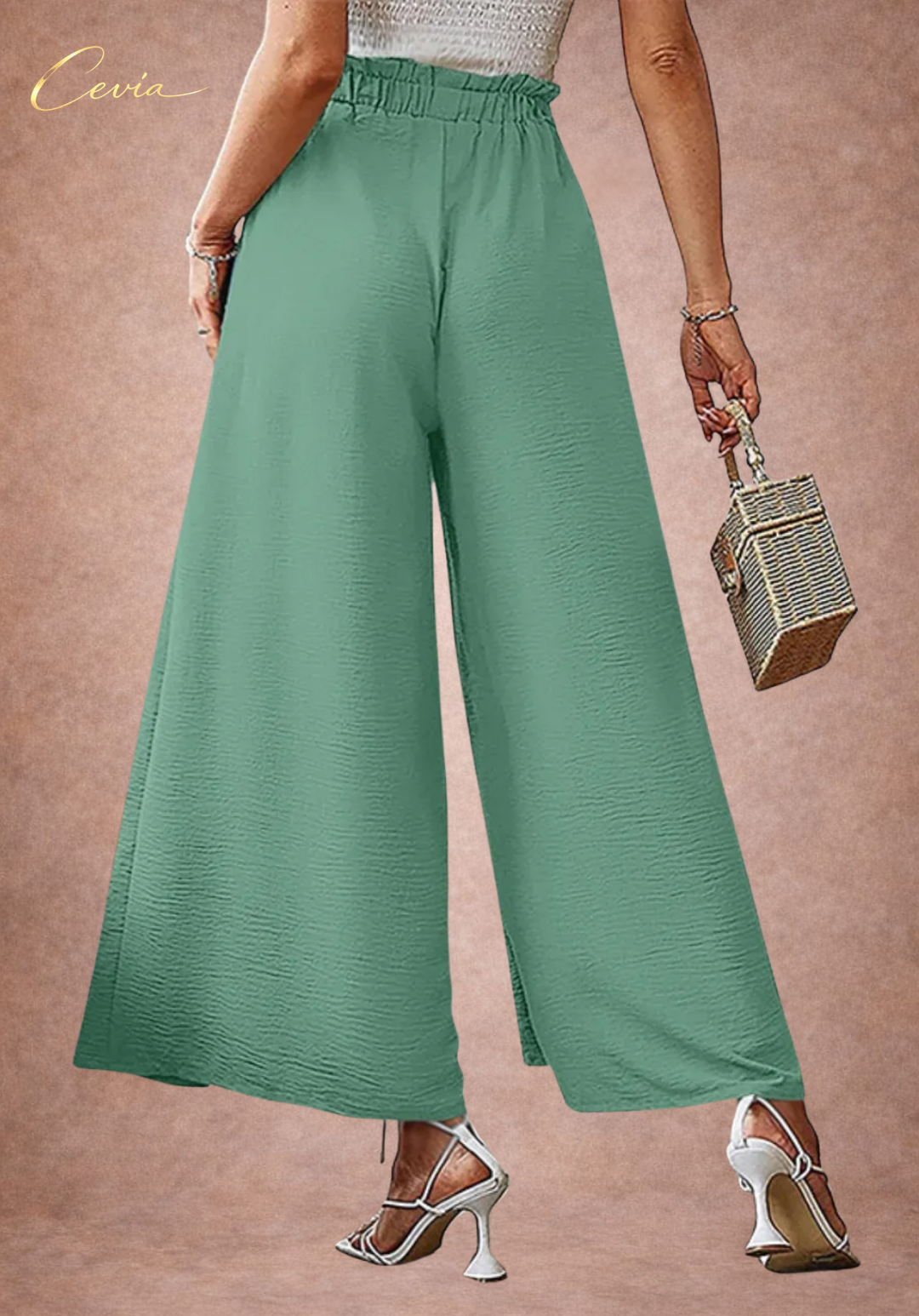 The Marielle Flow-Tie Palazzo Pants