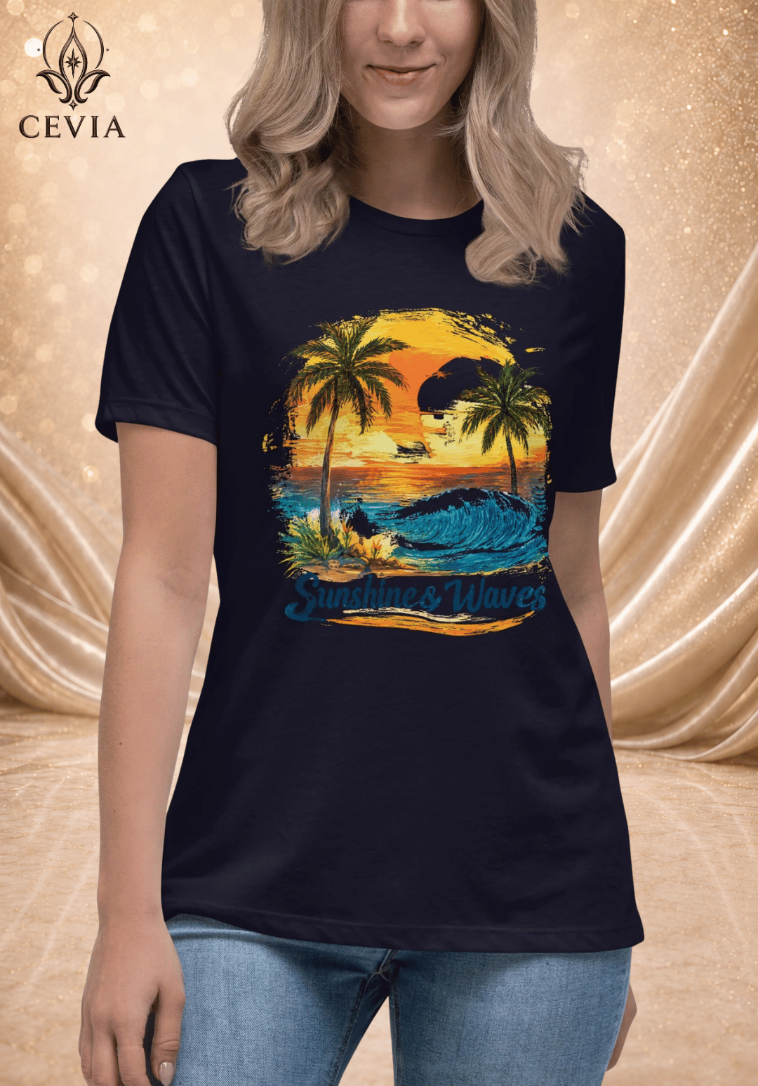 The Sunshine & Waves Graphic Tee