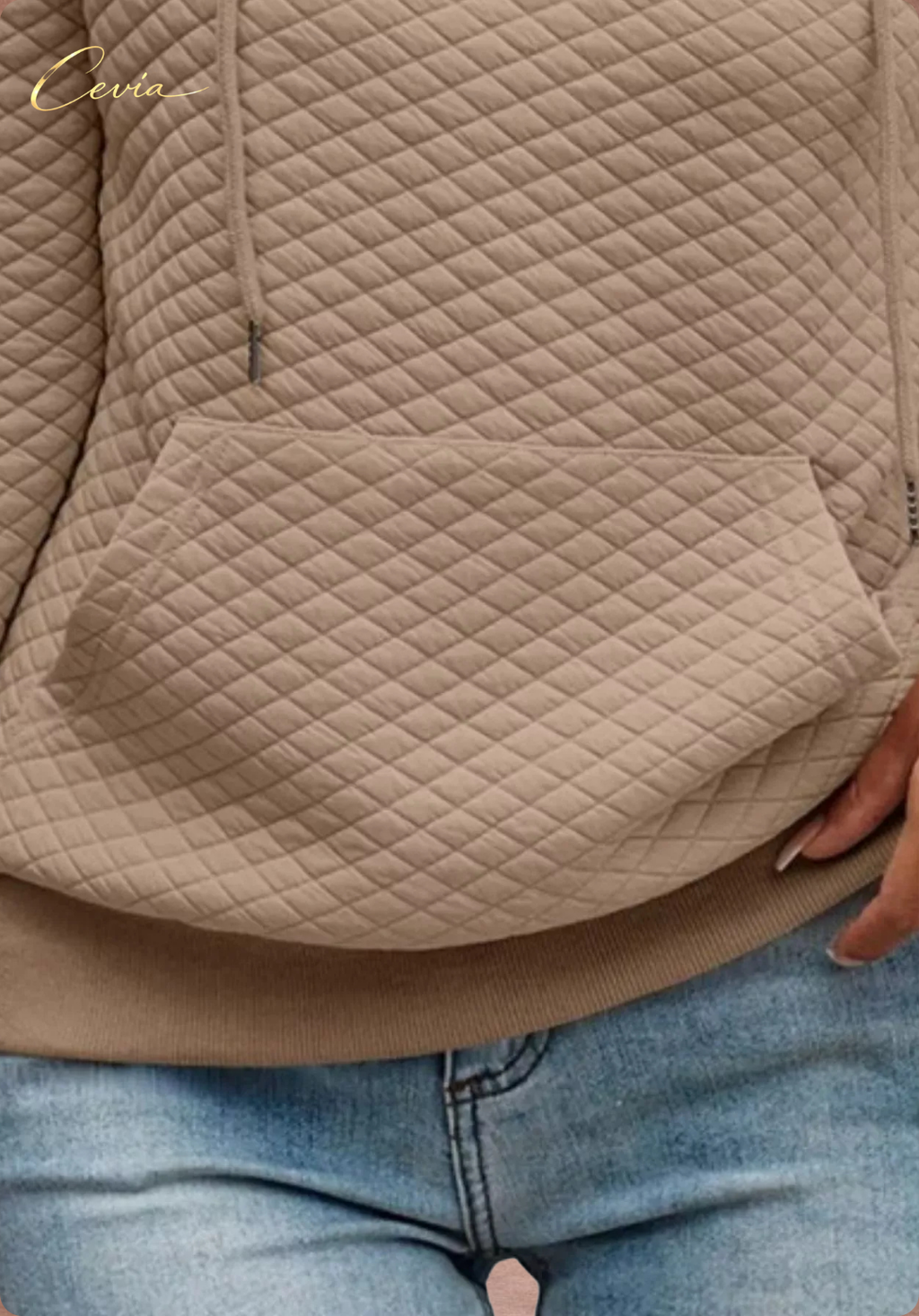 The Alverine Quilted Buttonline Hoodie