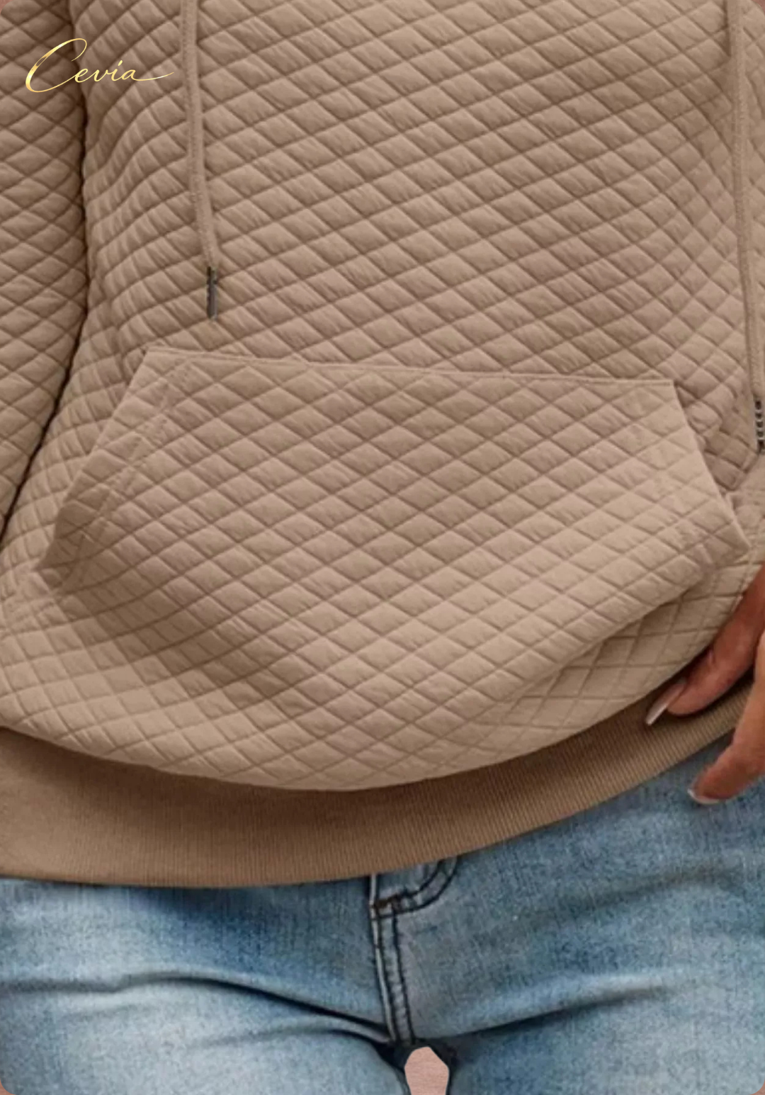 The Alverine Quilted Buttonline Hoodie