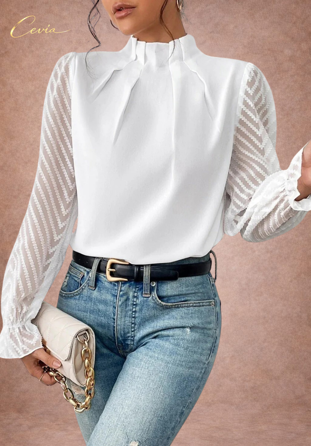 The Ivora Refined Sheer Blouse