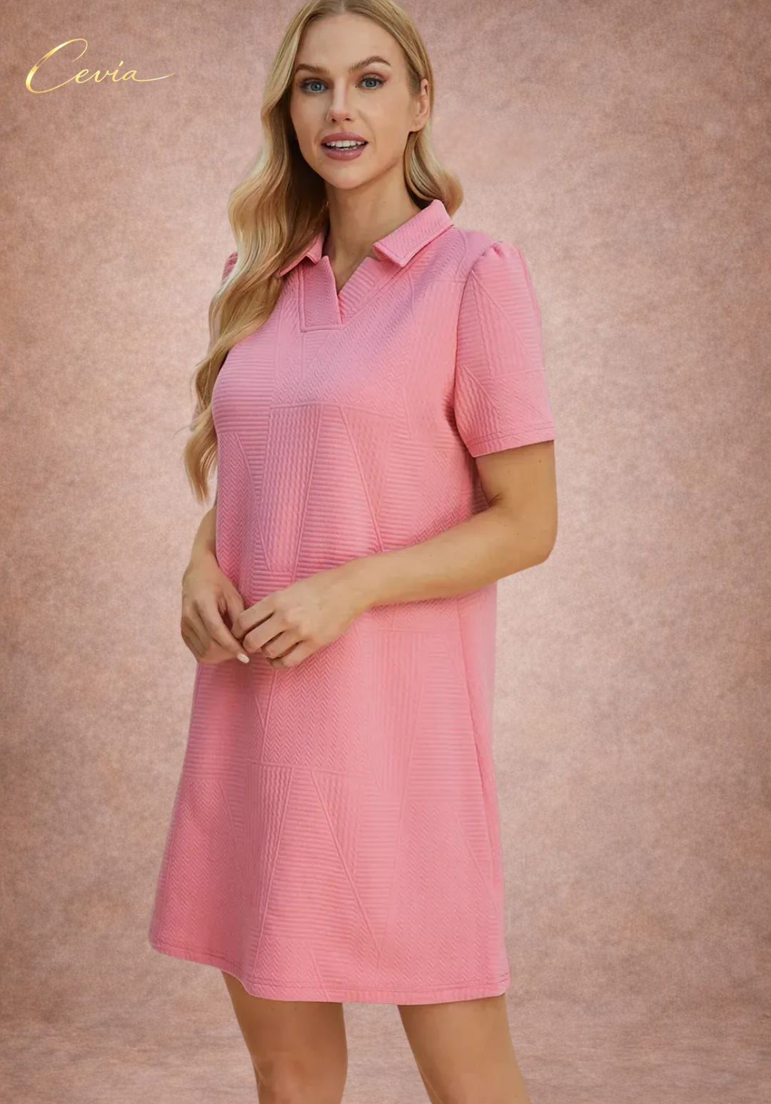 The Ivory Poise Textured Dress