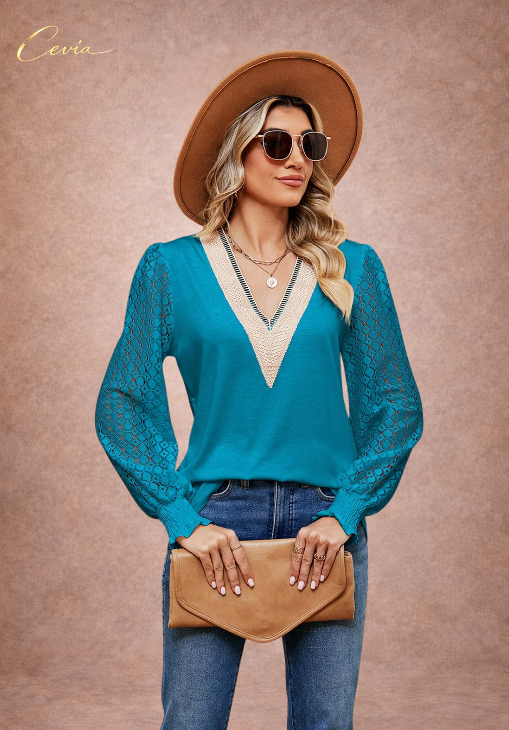 The Elowyn Lace-Elegance Blouse