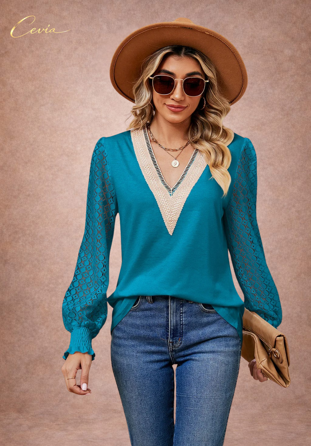 The Elowyn Lace-Elegance Blouse