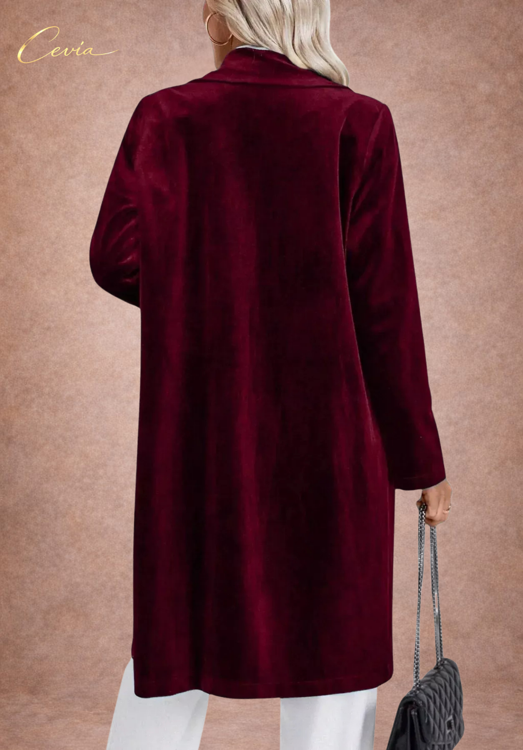 The Velvet Luxe Longline Blazer Coat