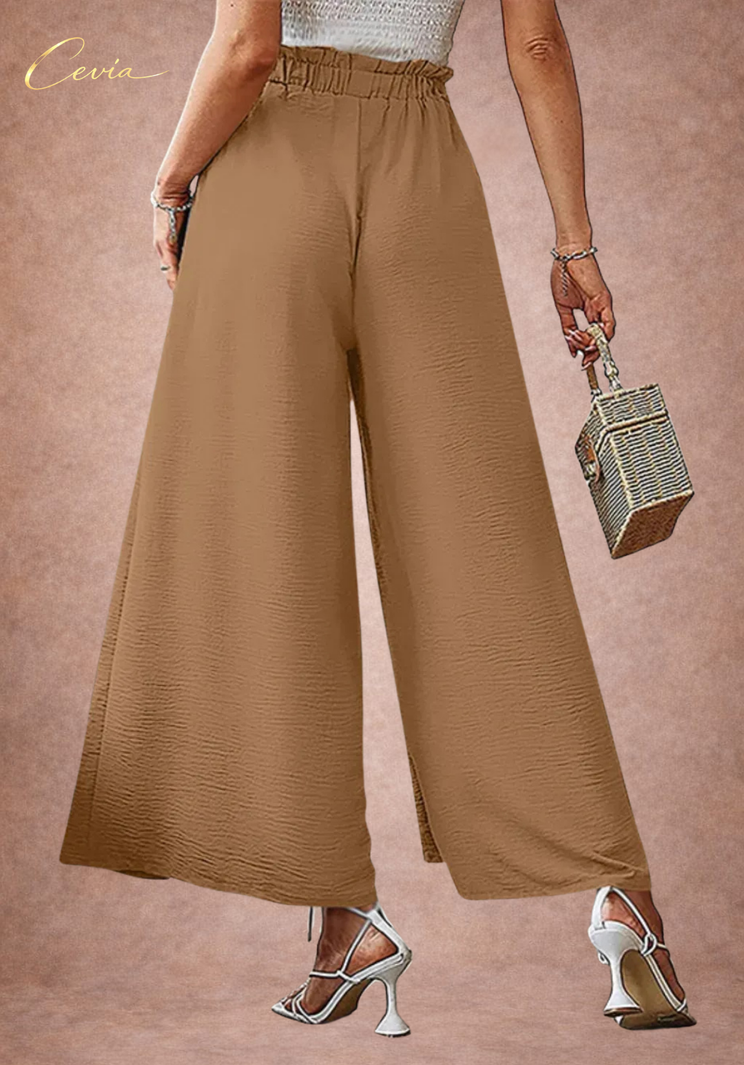 The Marielle Flow-Tie Palazzo Pants