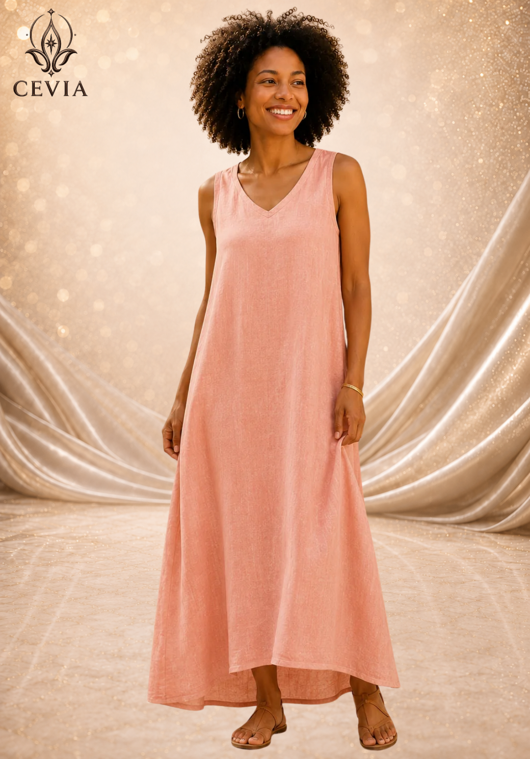 The Pocketed Sleeveless Maxi Dress