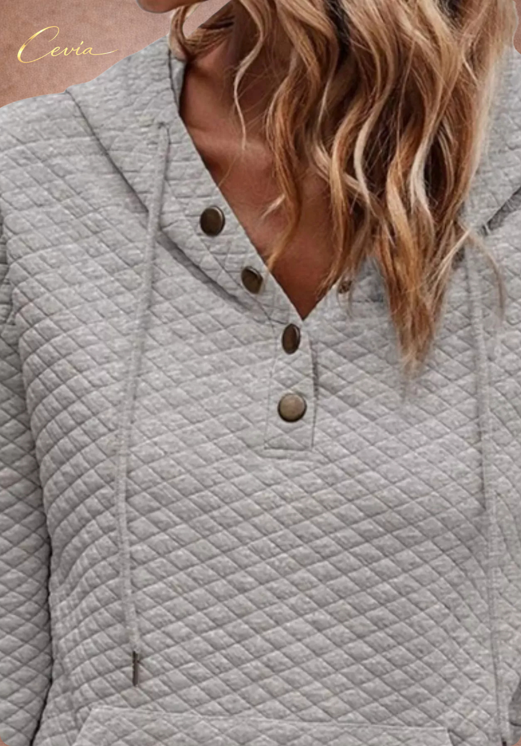 The Alverine Quilted Buttonline Hoodie