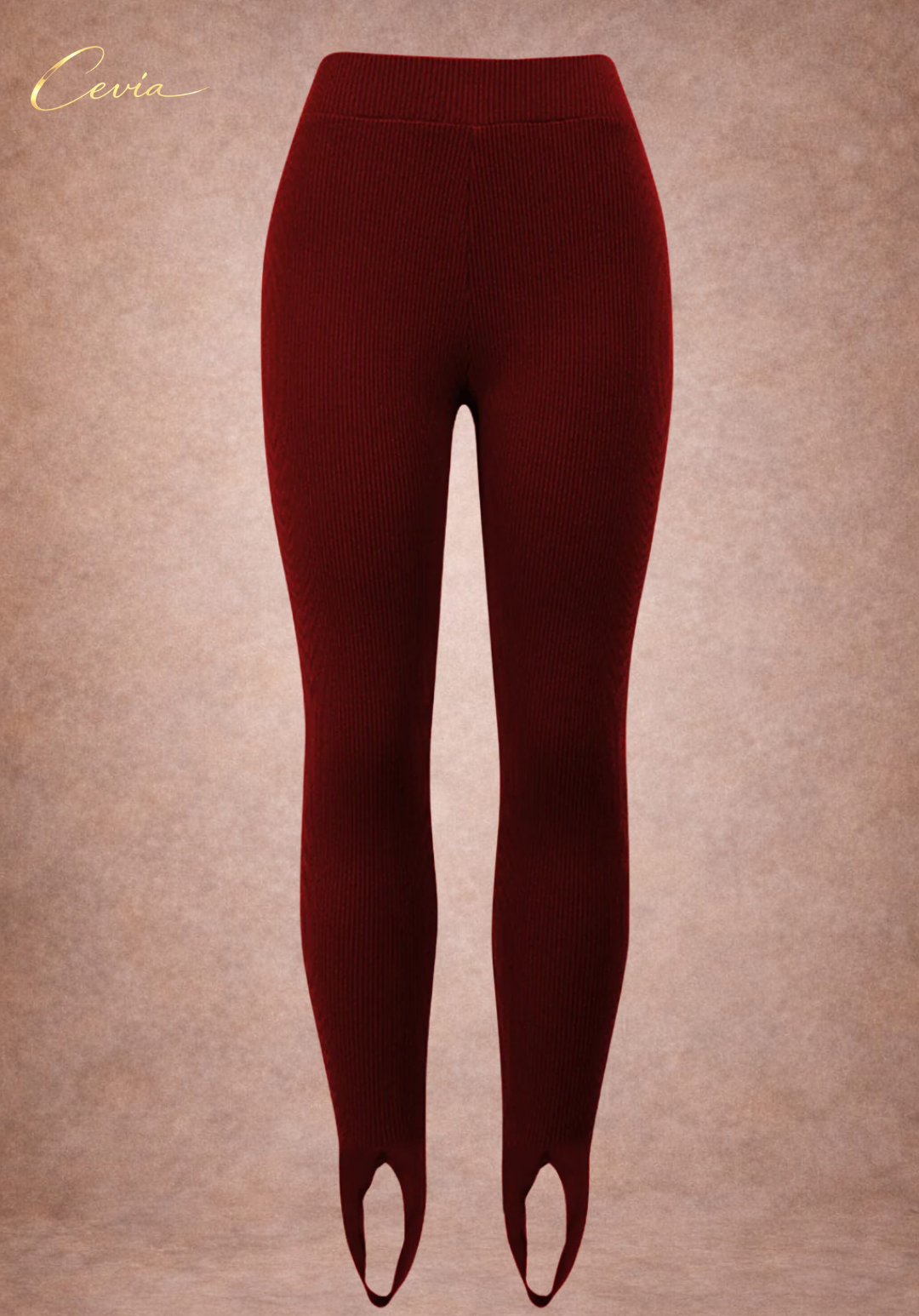 The Marvelle Ribbed-Stirrup Leggings