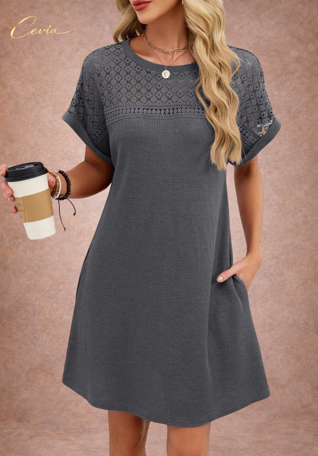 The Soft Grace Textured Dress