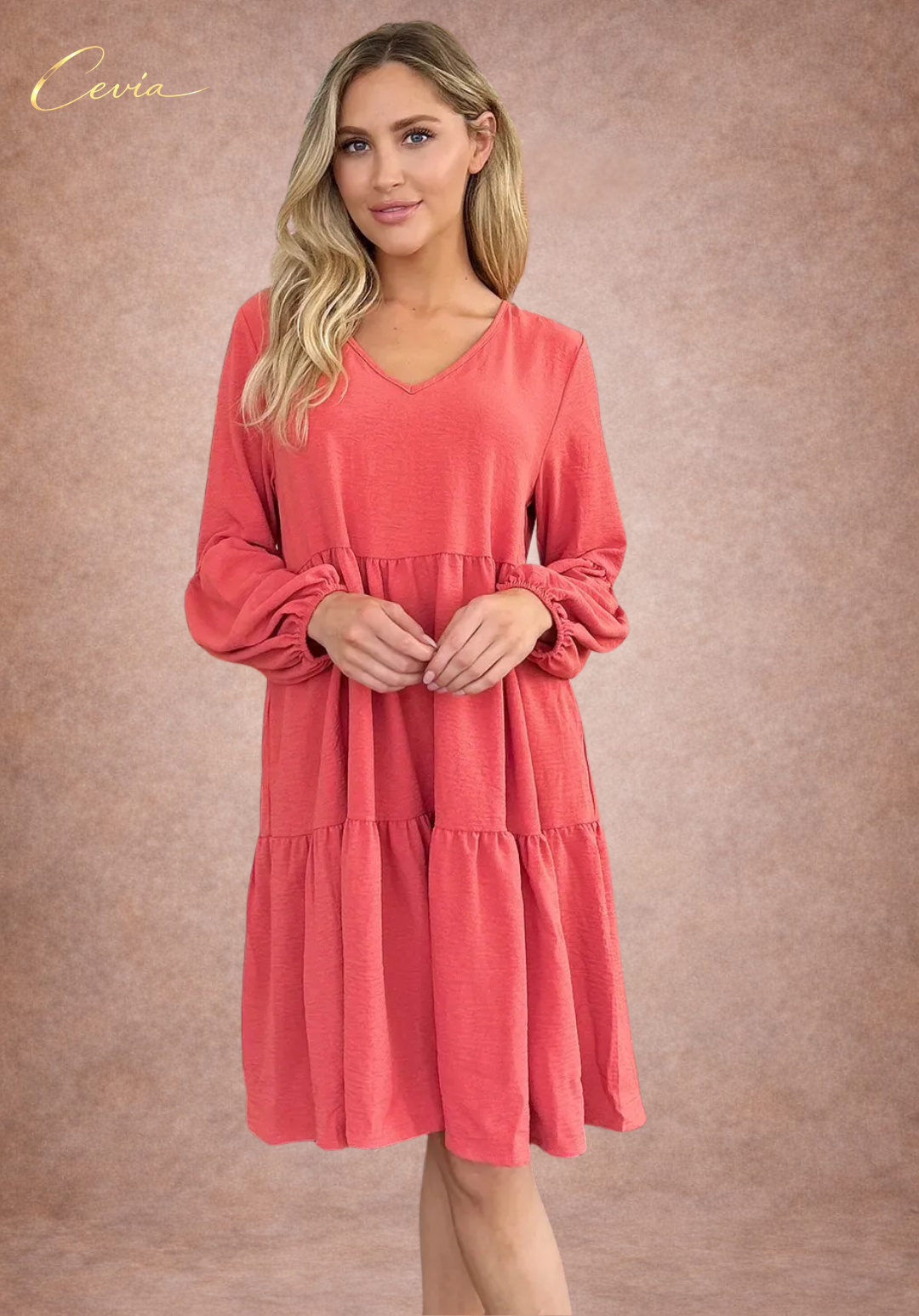 Tiered Ruffle Pocket Dress