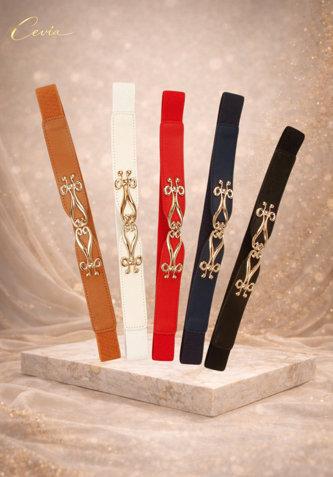 The Éloane Sculpted-Link Waist Belt