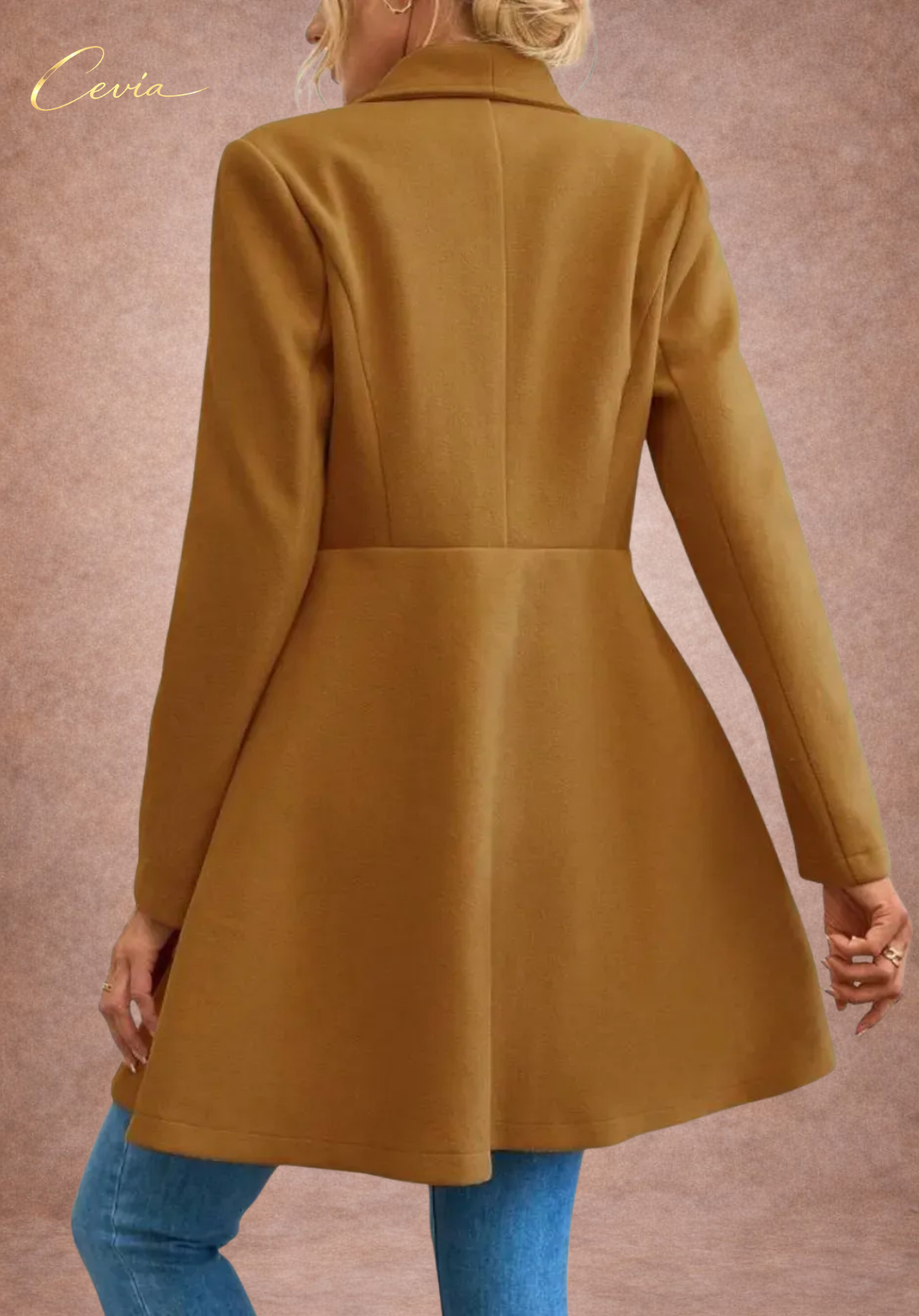 Flared Double-Breasted Elegance Coat