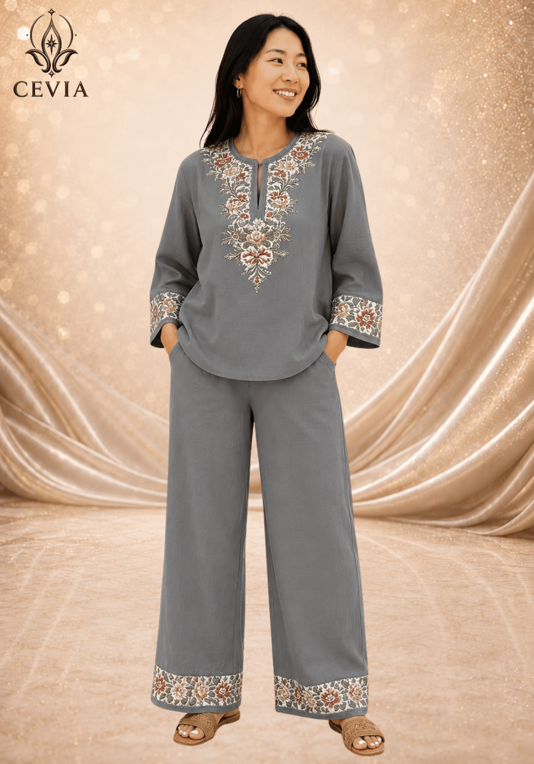 The Heritage Bloom Two-Piece Set