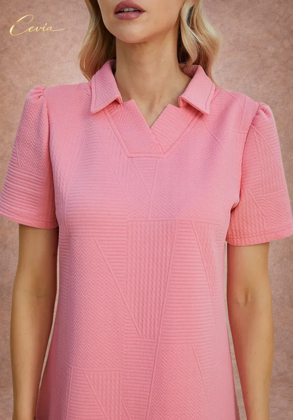 The Ivory Poise Textured Dress