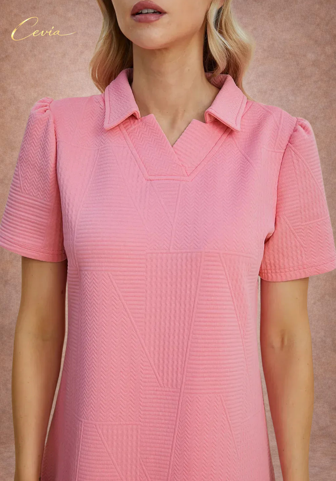 The Ivory Poise Textured Dress
