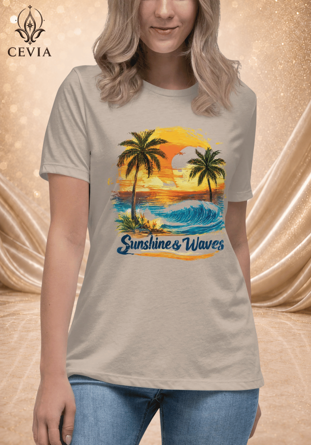 The Sunshine & Waves Graphic Tee
