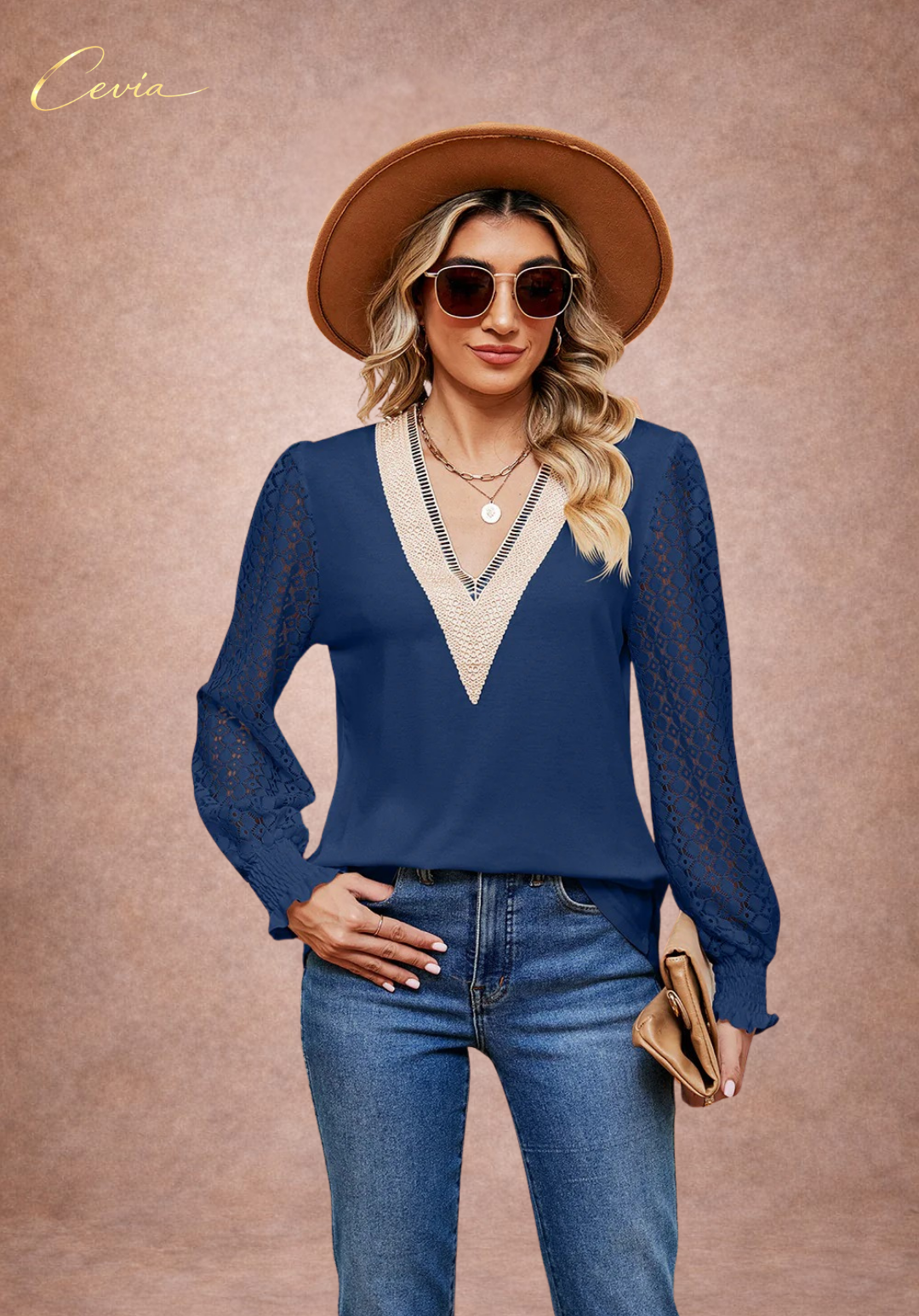 The Elowyn Lace-Elegance Blouse