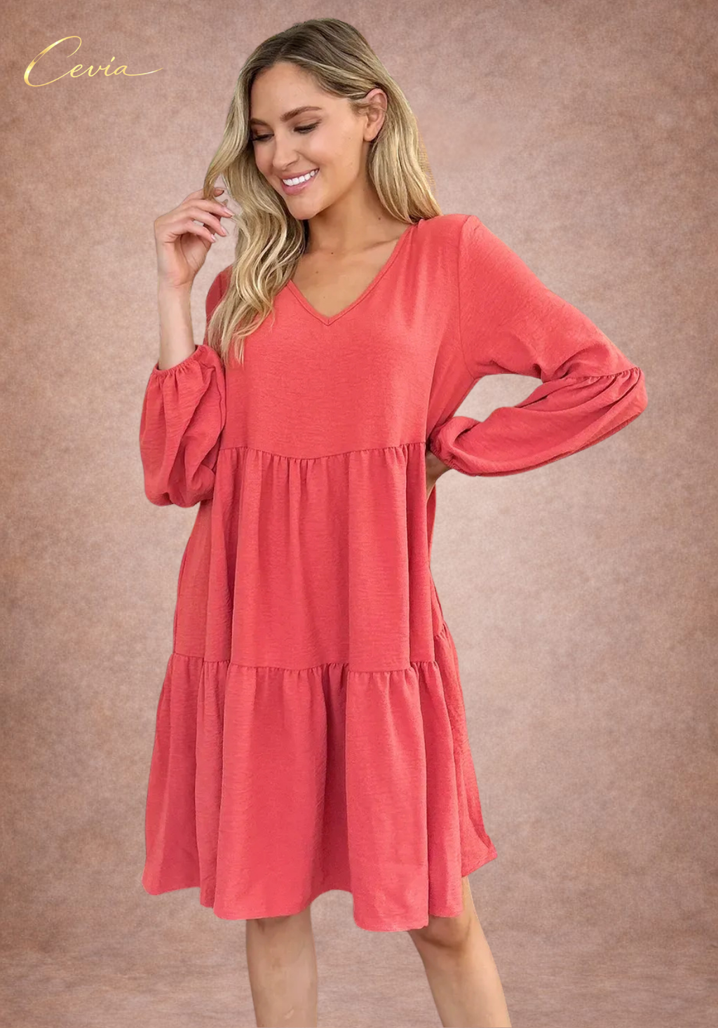 Tiered Ruffle Pocket Dress