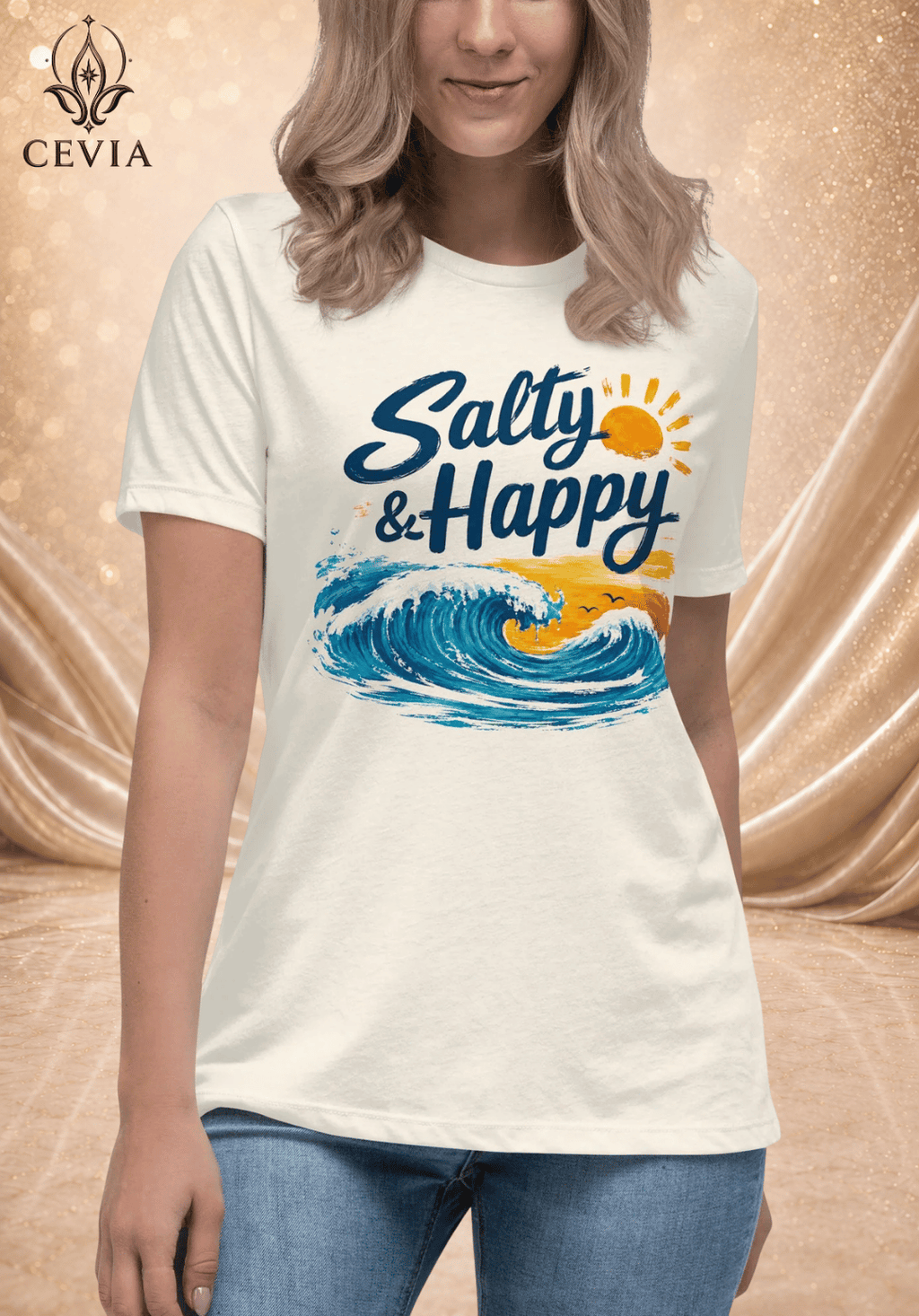 The Salty & Happy Graphic Tee