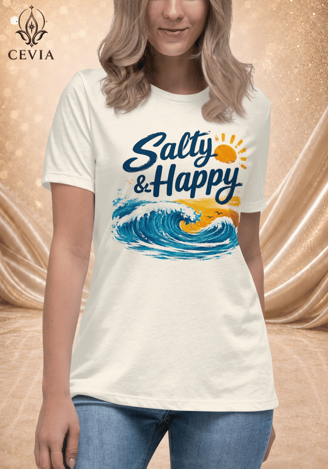 The Salty & Happy Graphic Tee
