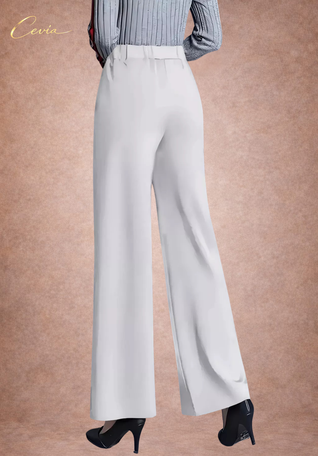 The Corvella Sleek-Line Wide-Leg Tailored Trousers