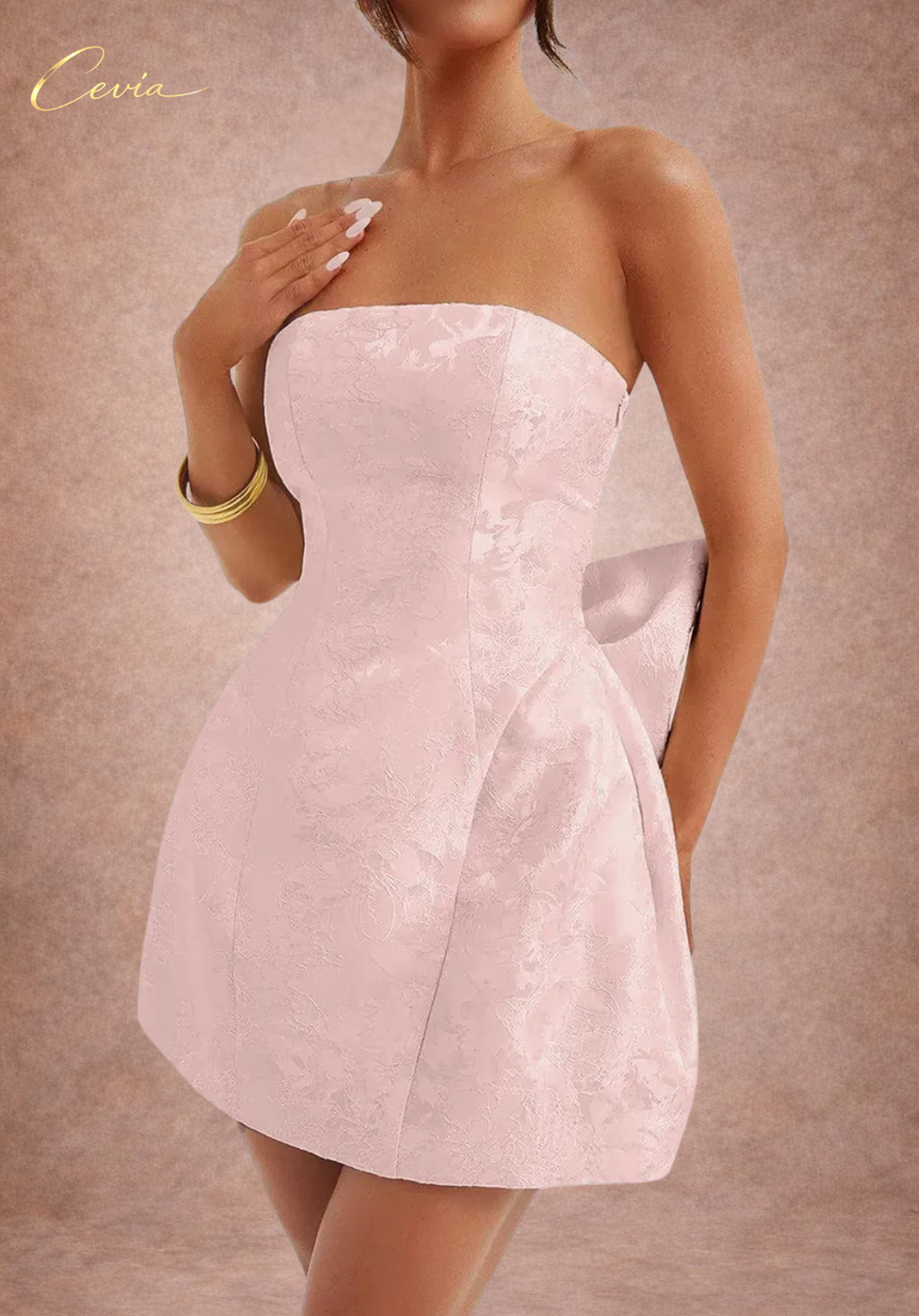 The Rosabella Bow-Back Mini Dress