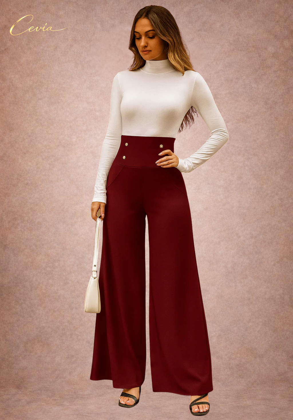 The Marcelline High-Rise Regal Wide-Leg Pants