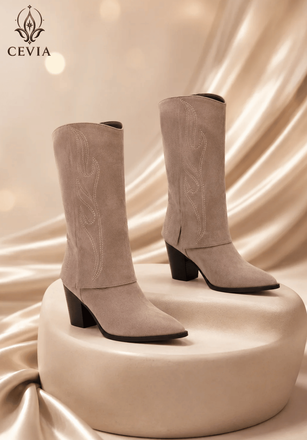 The Radiant Western Knee-High Boots