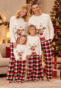 Conjuntos de Pijama Navideño Familiar a Juego — Rudolph's Cozy Wishes