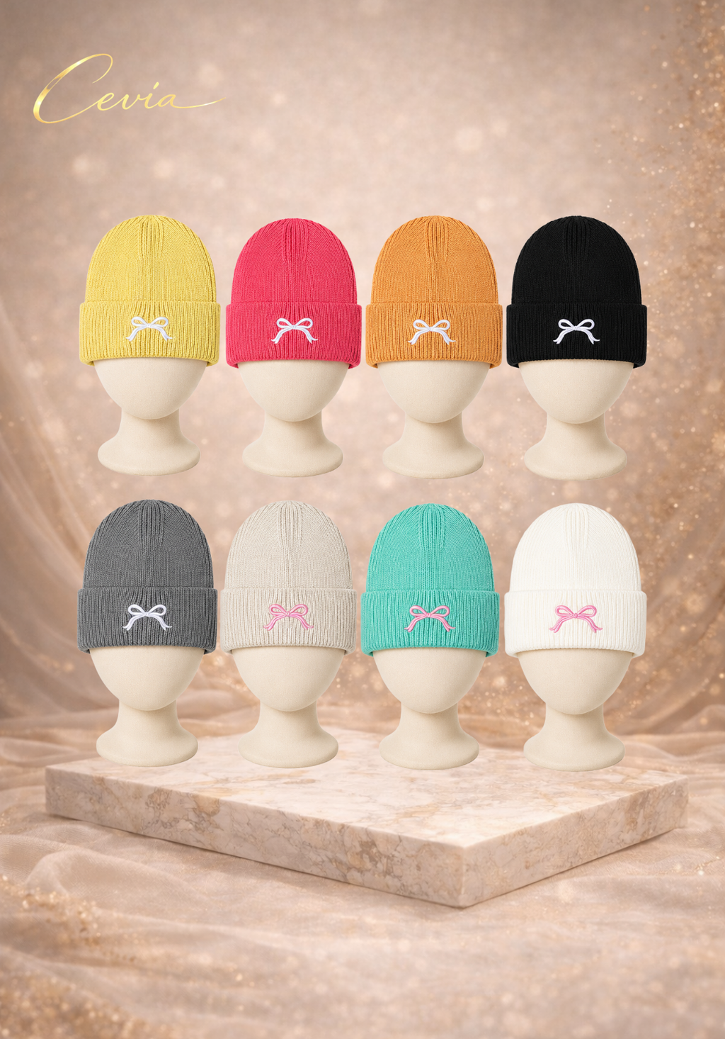 The Maribelle Bow-Knit Beanie