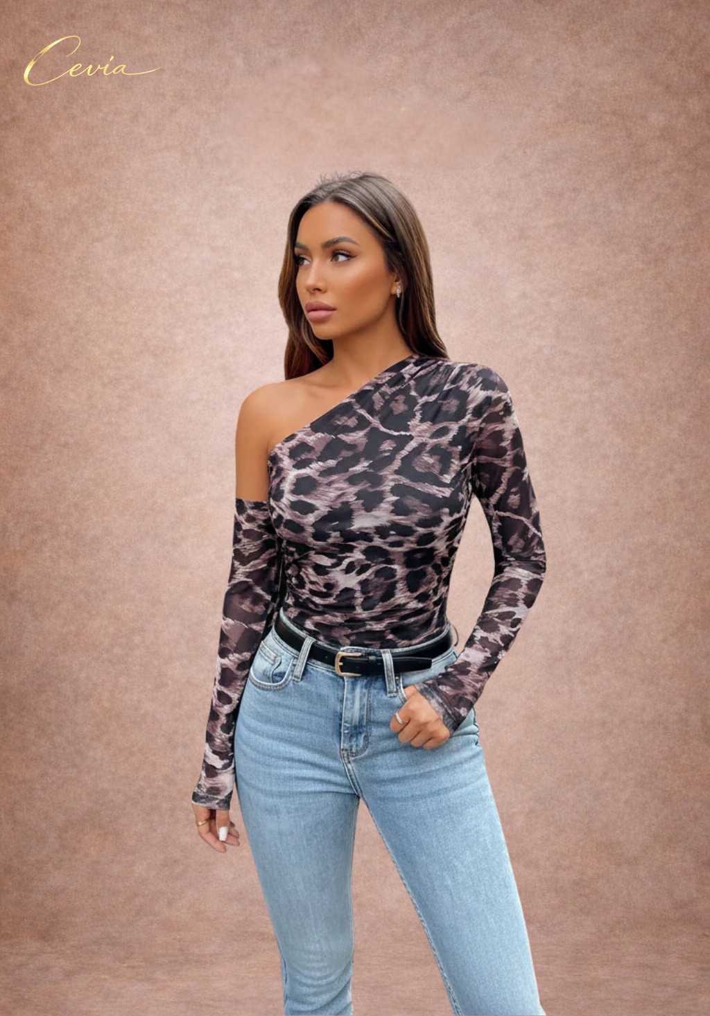 The Élissandre One-Shoulder Wild Contour Bodysuit