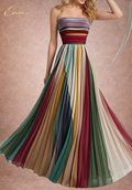 The Celeste Pleated Maxi Dress