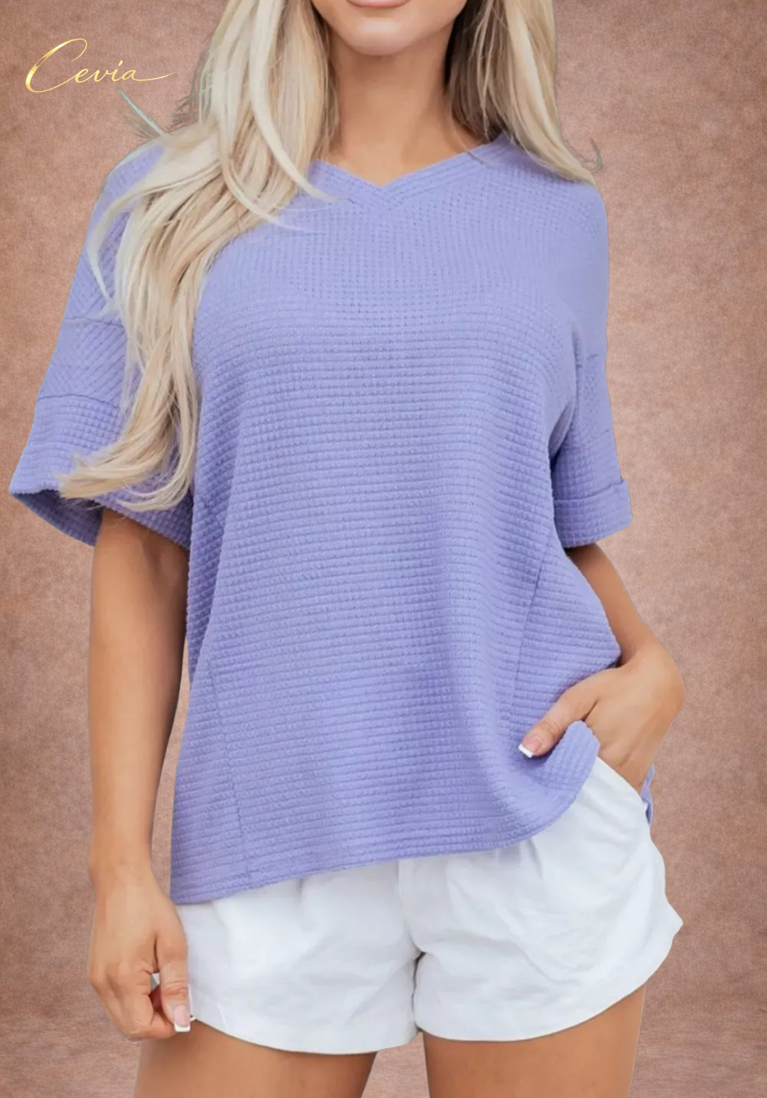 The Riviera Soft Waffle Lounge Tee