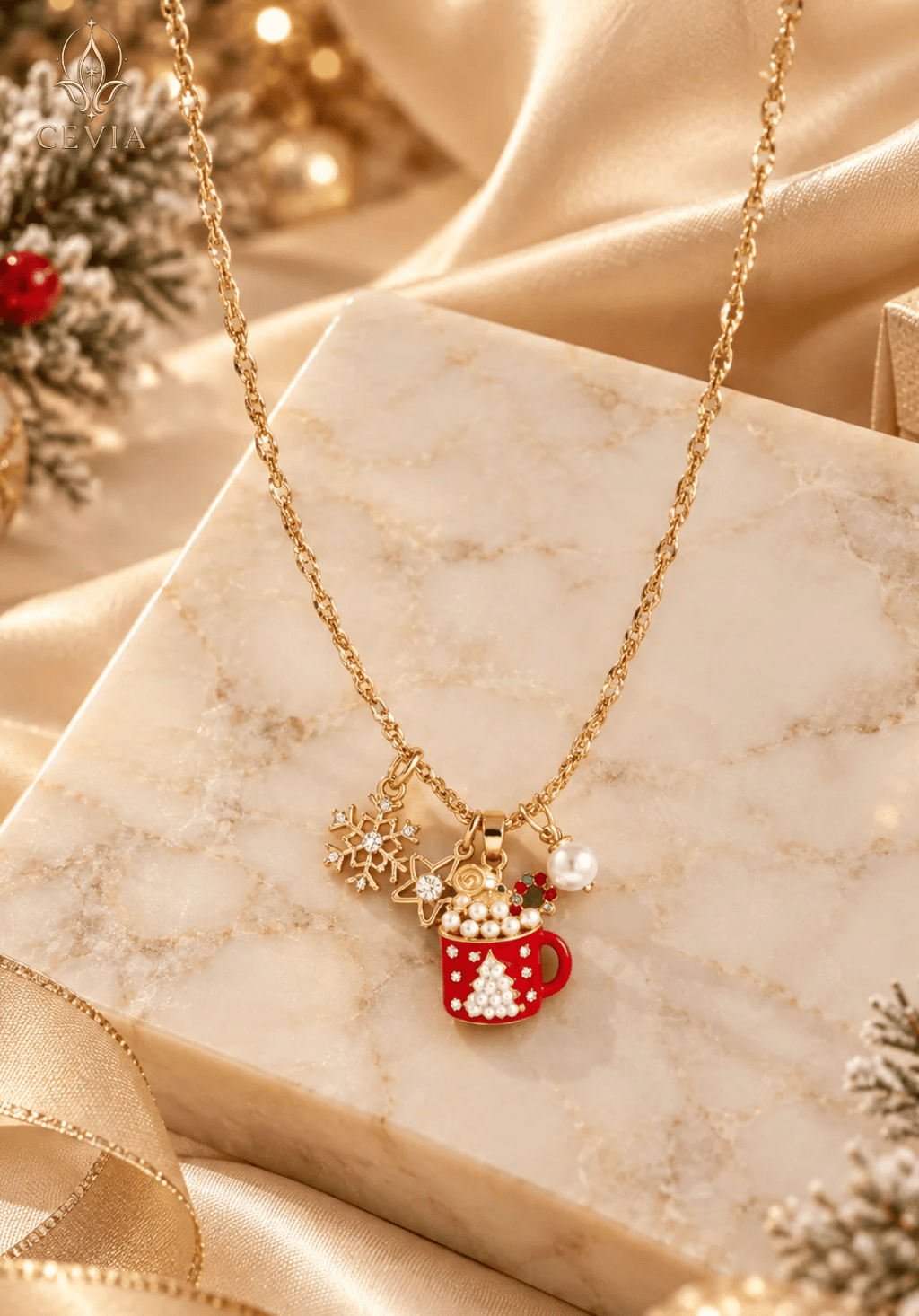De Christmas Cocoa Bedelketting
