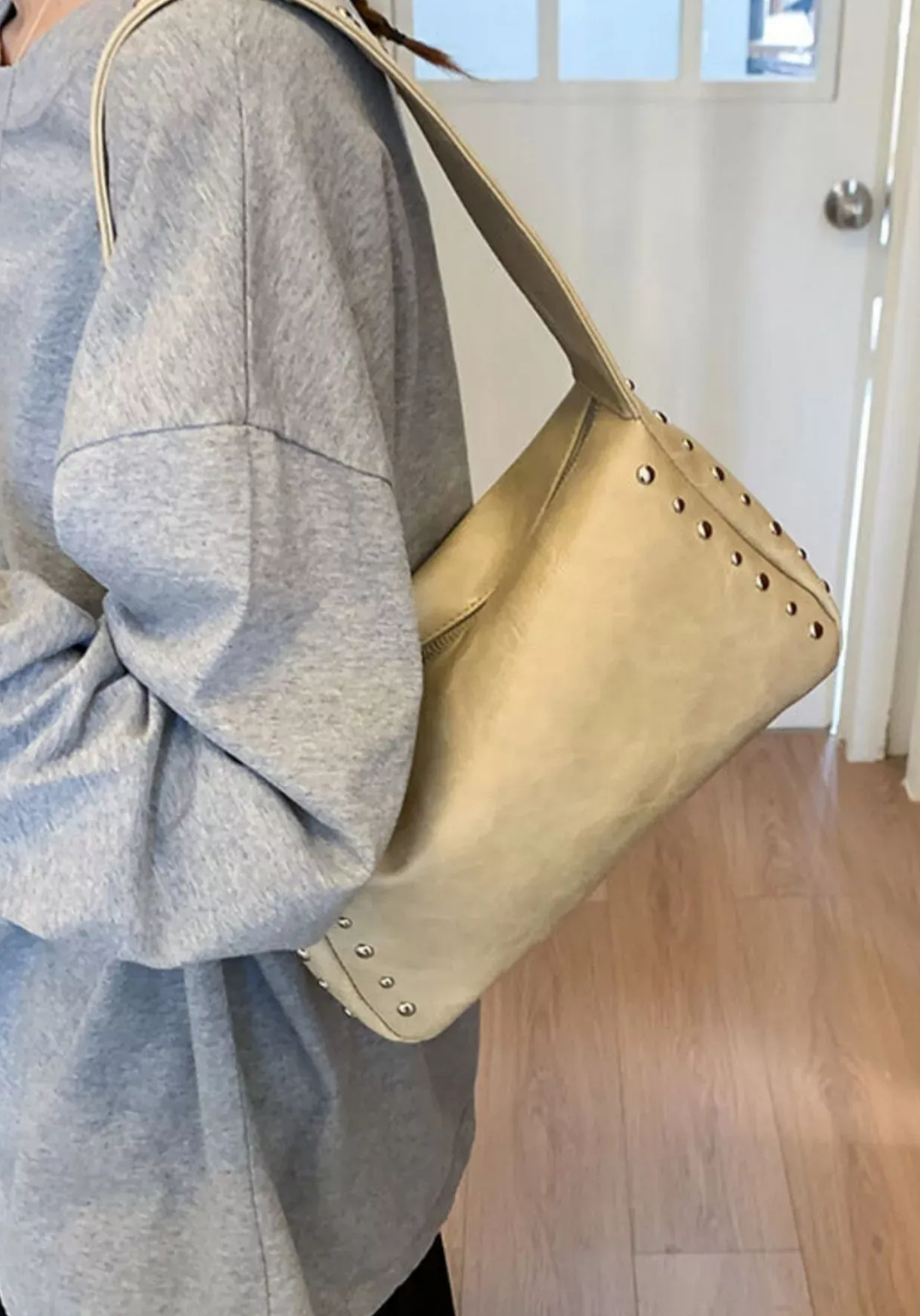 The Rivelle Studded Shoulder Bag