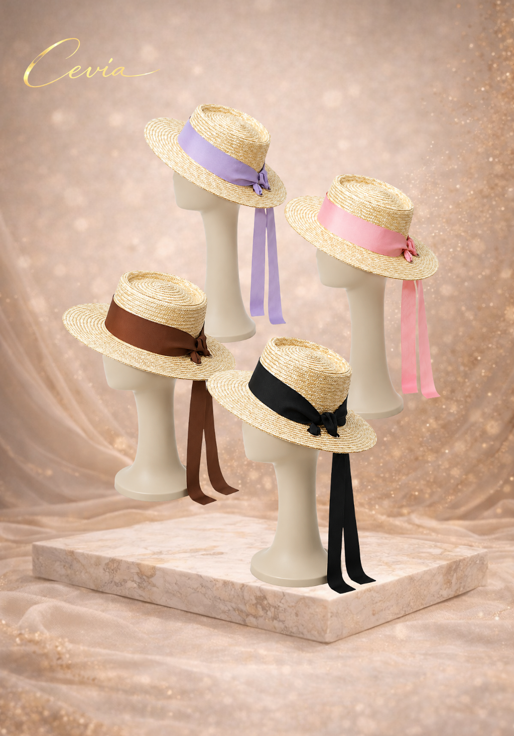 The Ribbon Grace Straw Hat
