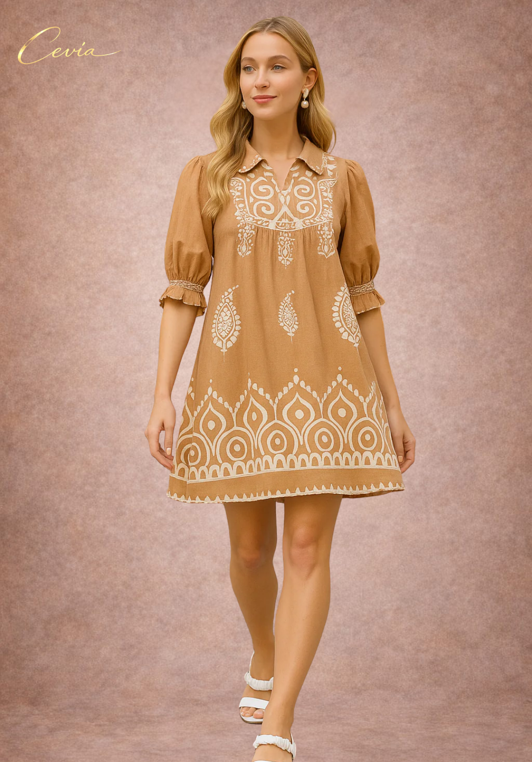 The Marivelle Mandala Babydoll Dress