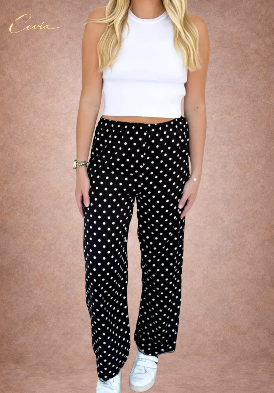 The Midnight Muse Polka Dot Trousers
