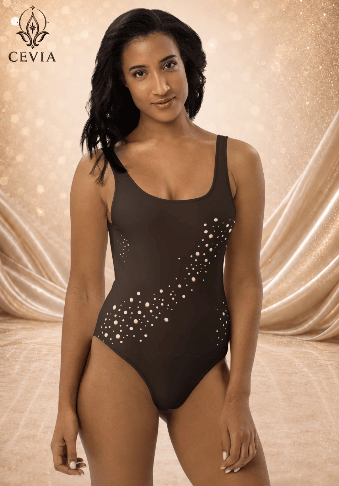 The Mocha Stardust One-Piece Swimsuit
