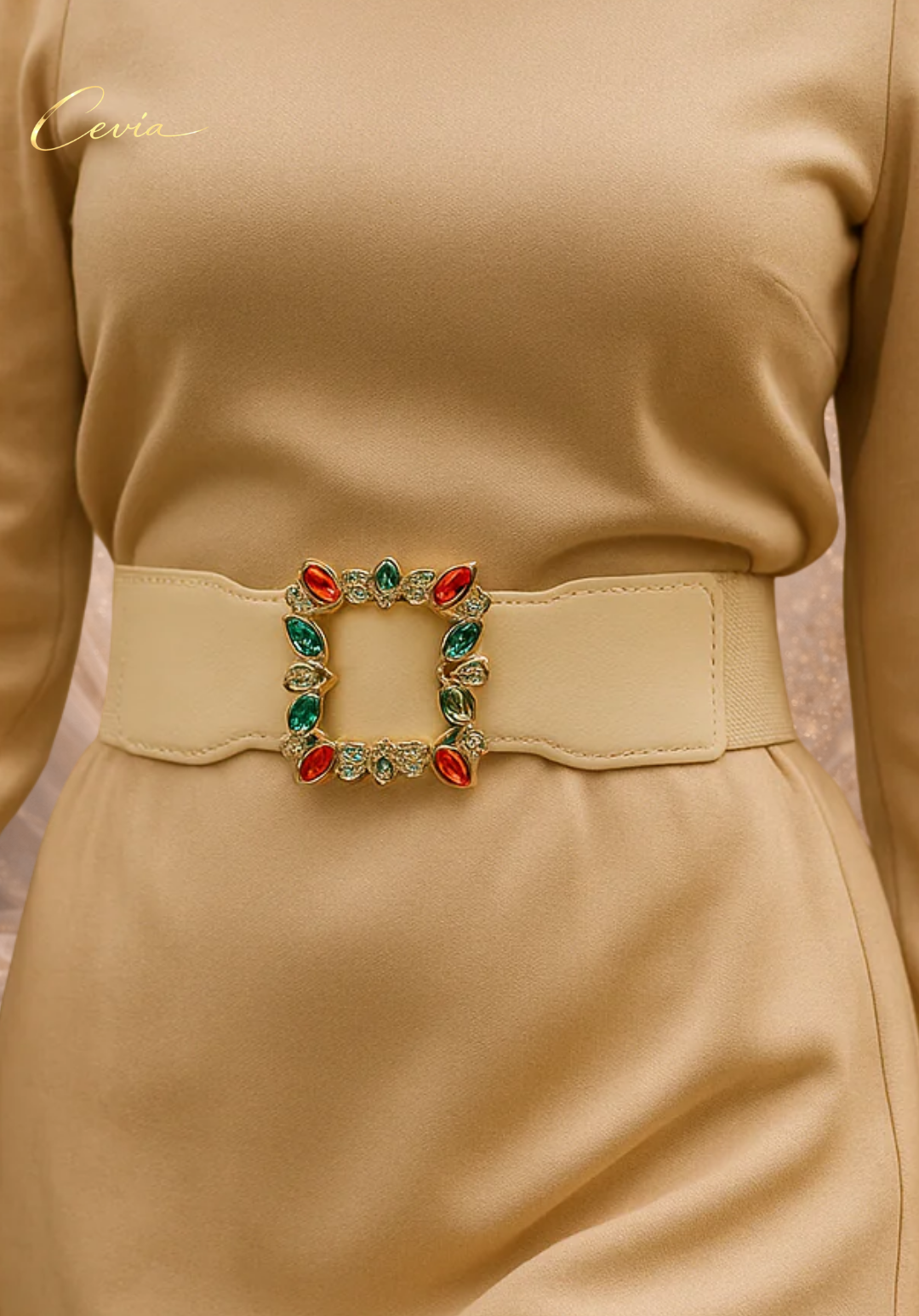 The Serelyn Jeweled Statement Belt