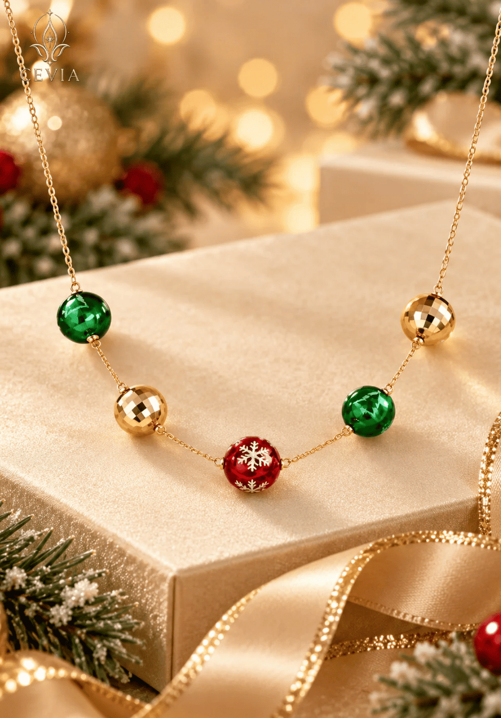 قلادة Merry Bauble اللافتة