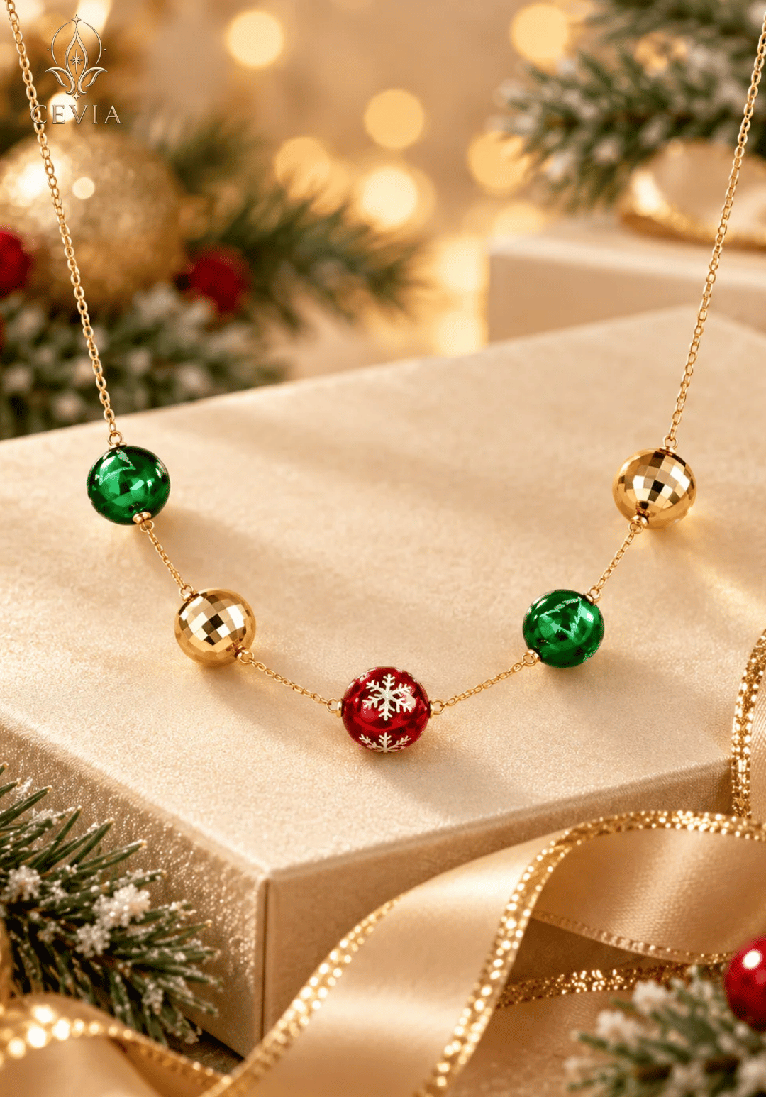 قلادة Merry Bauble اللافتة