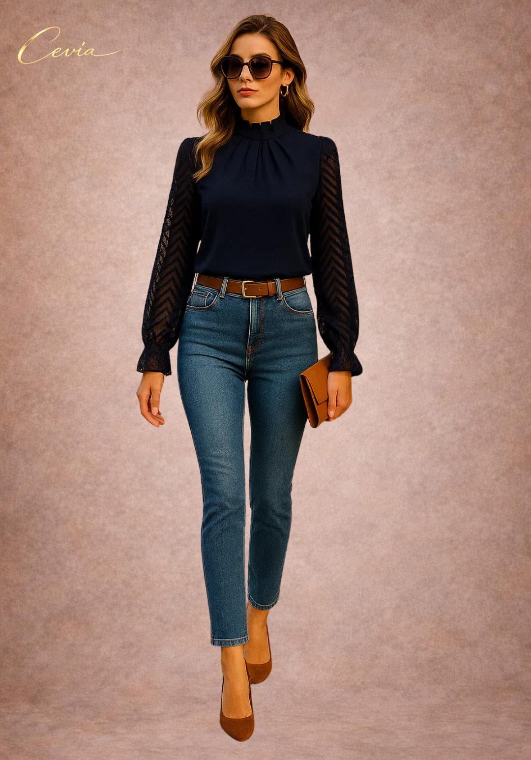 The Ivora Refined Sheer Blouse