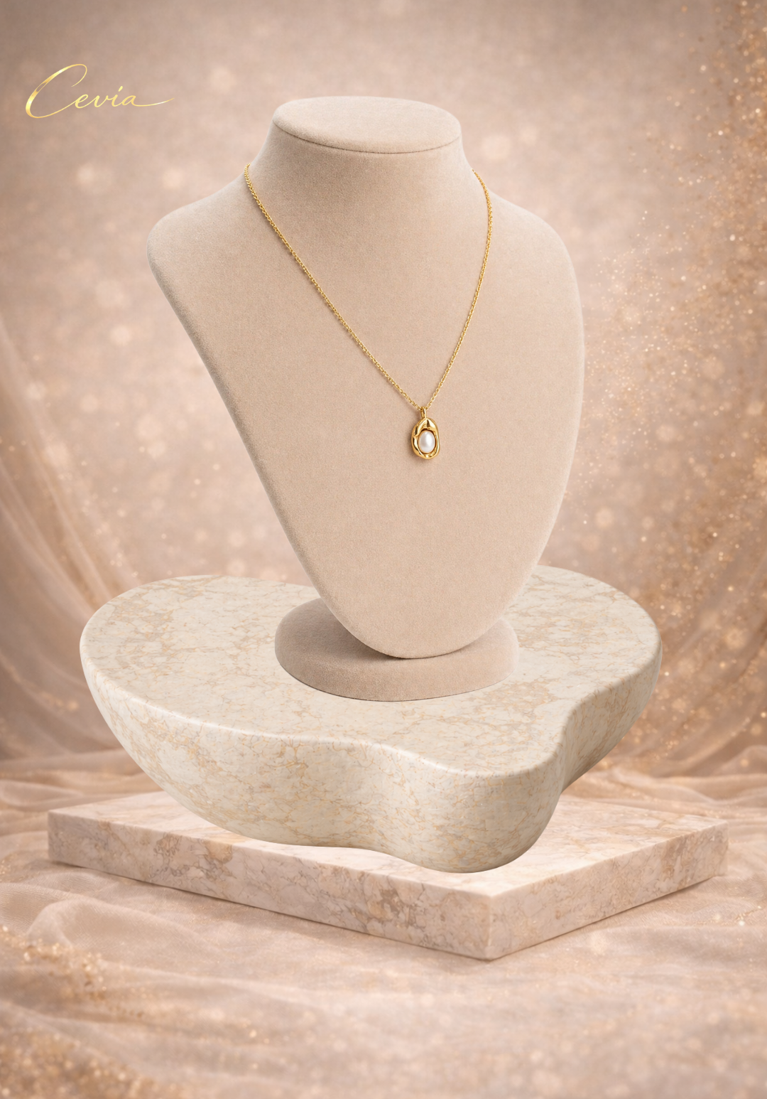 The Celestia Pearl Pendant Necklace