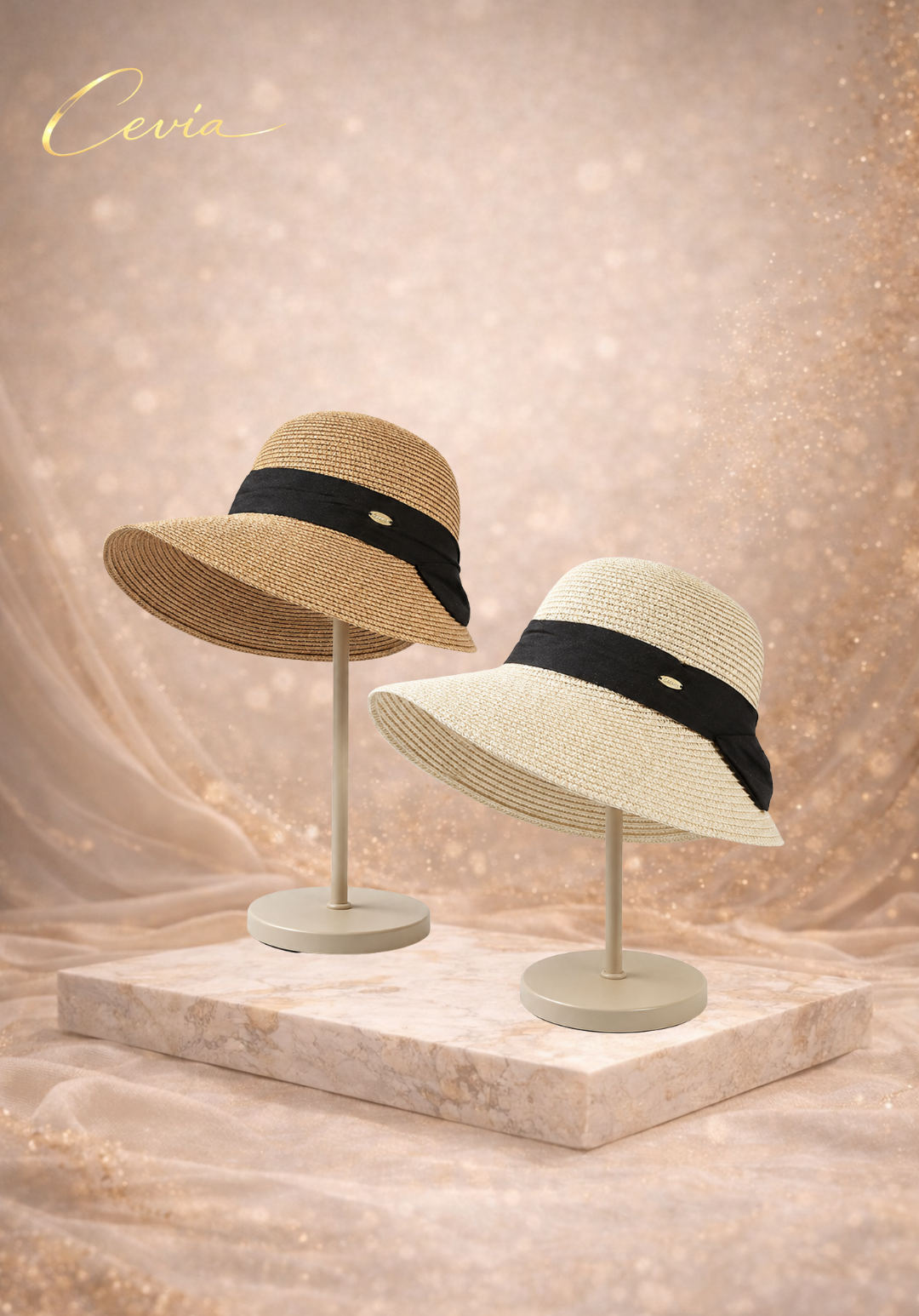 The Paris Noir Straw Hat