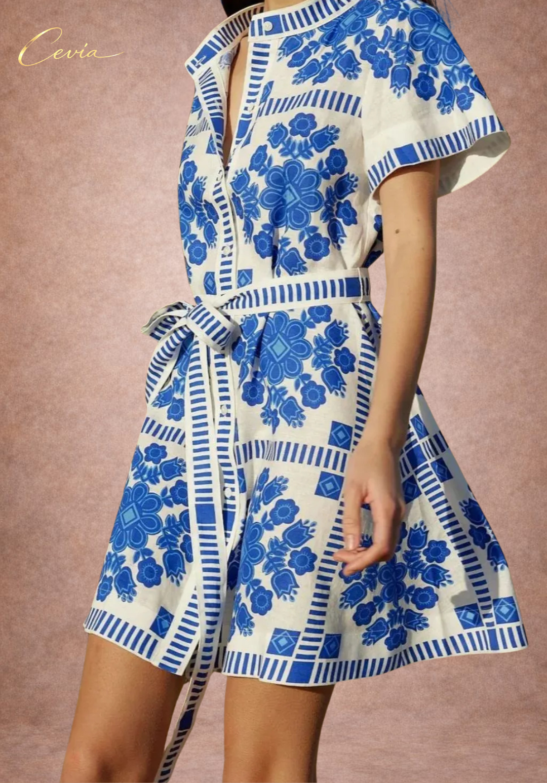 The Riviera Heritage Tie Dress