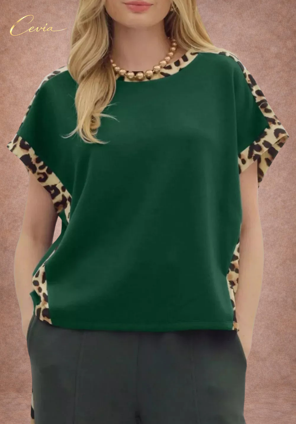 The Wild Elegance Contrast Tee
